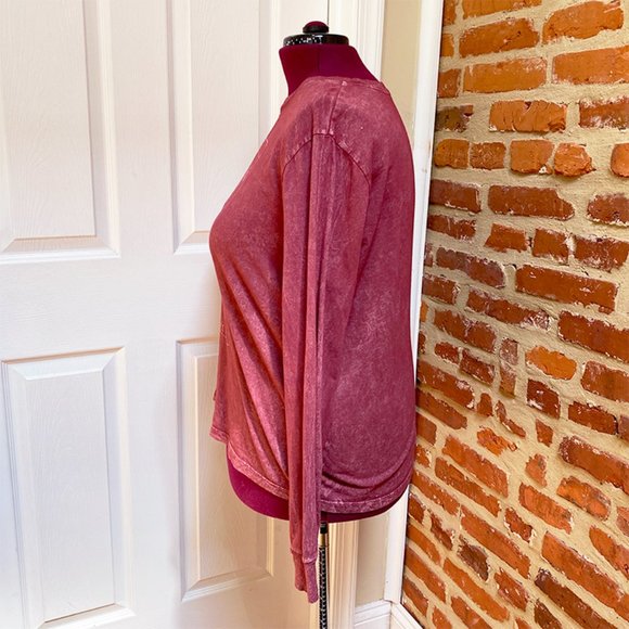 NWOT Fifth Sun Vintage Wildflower Overdyed & Washed Out Long Sleeve Tee - Picture 6 of 6